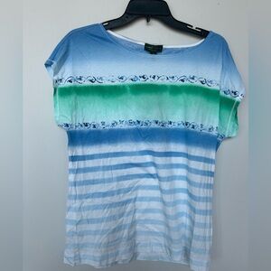lauren ralph lauren beachy blue ombré top